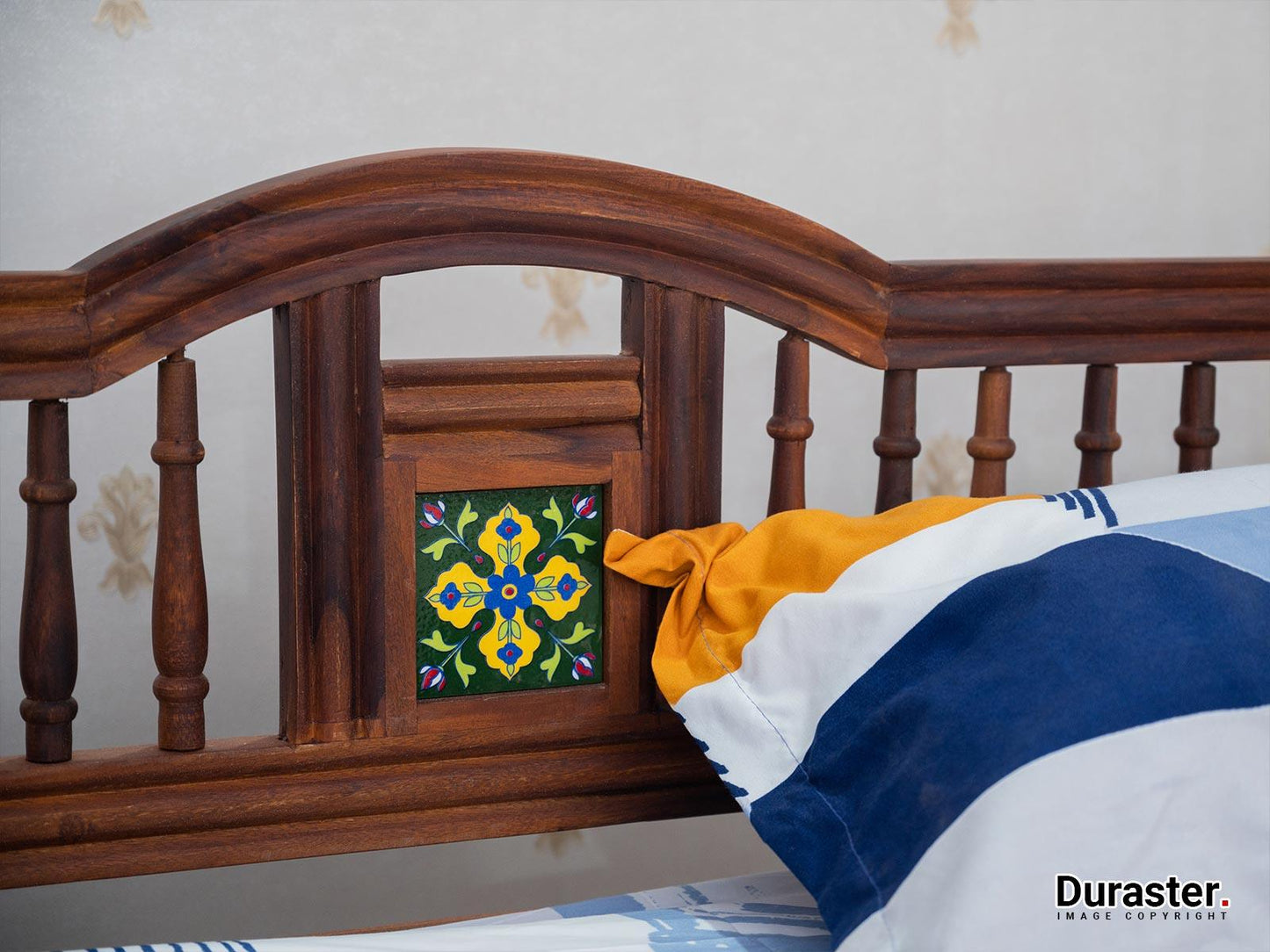 Dudi Furniture Vismit Solid Sheesham wood King Size Bed