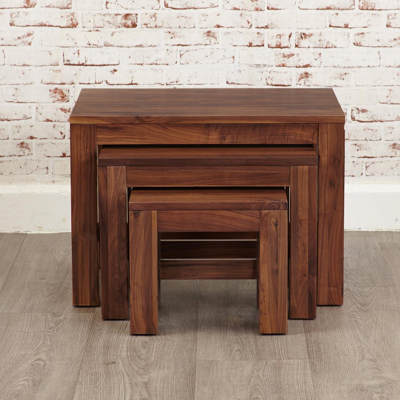 Dudi Furniture Marwar Sheesham Wood Nesting Side Tables