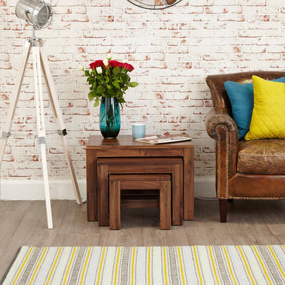 Dudi Furniture Marwar Sheesham Wood Nesting Side Tables