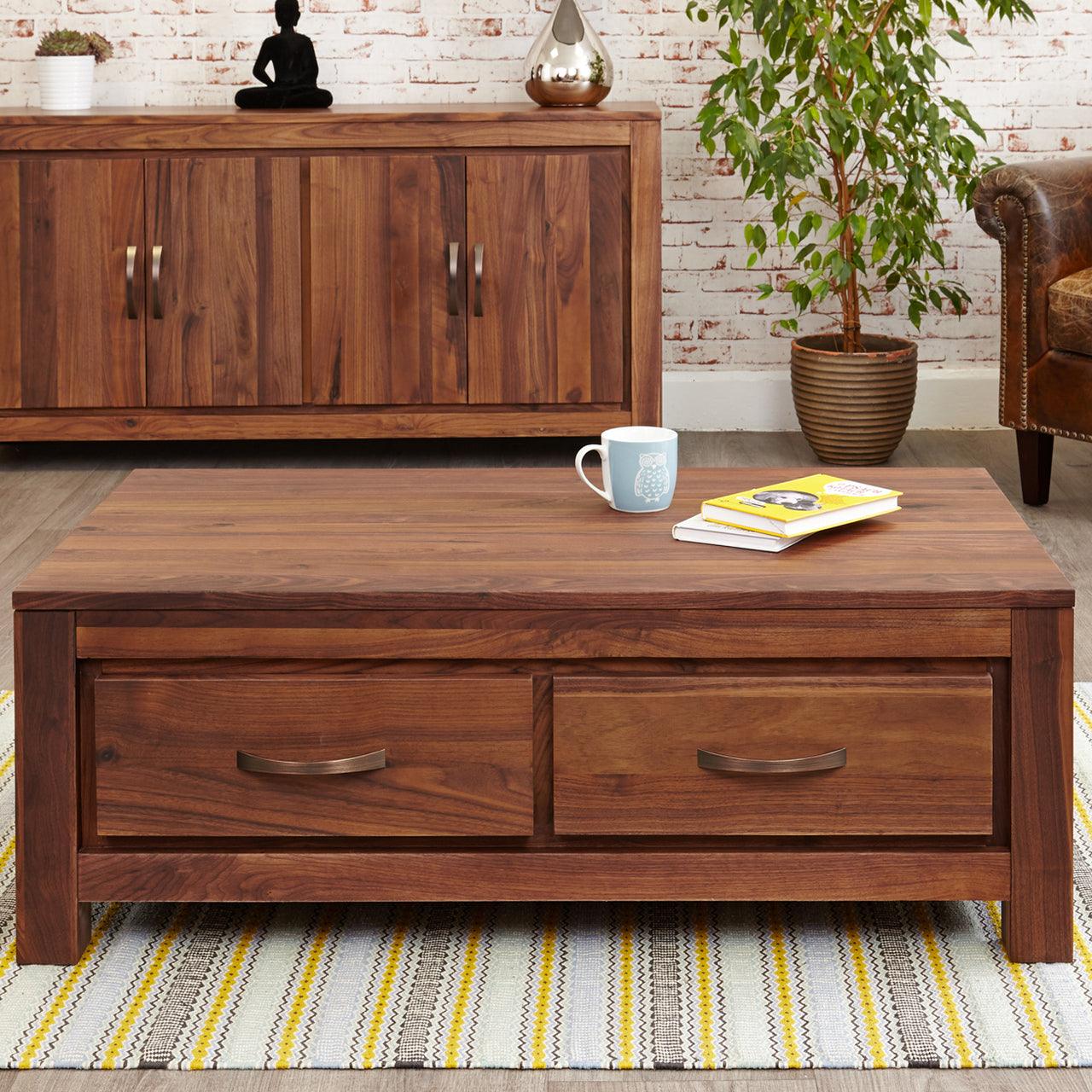 Dudi Furniture Marwar Wooden Coffee Table with Drawer