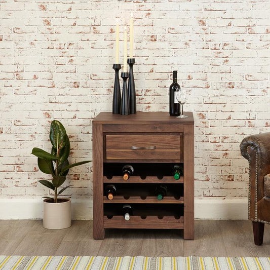 Dudi Furniture Marwar Sheesham Wood Wine Rack