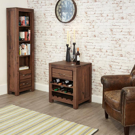 Dudi Furniture Marwar Sheesham Wood Wine Rack