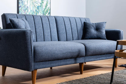 Dudi Furniture Daisy Three Seater Navy Blue