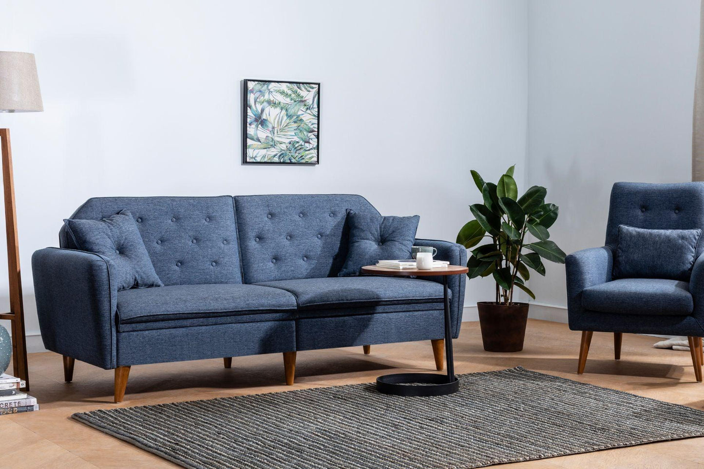 Dudi Furniture Daisy Two Seater Navy Blue