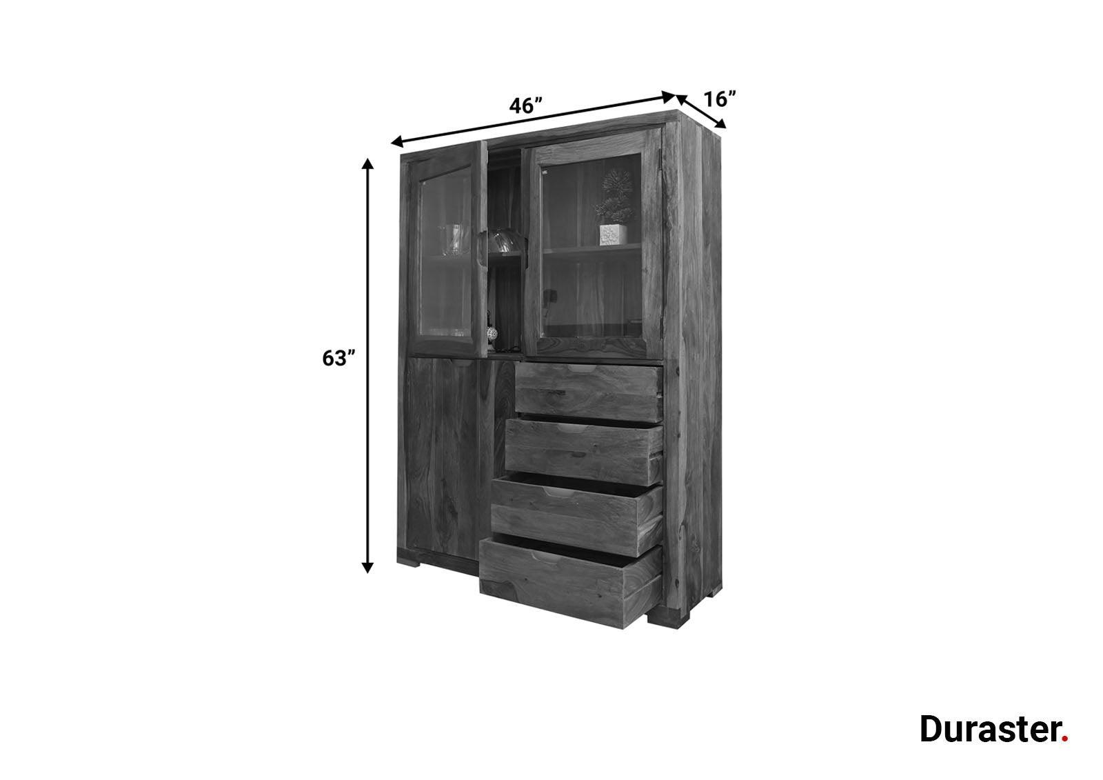 Dudi Furniture Raygoor Sheesham Wood Crockery Unit