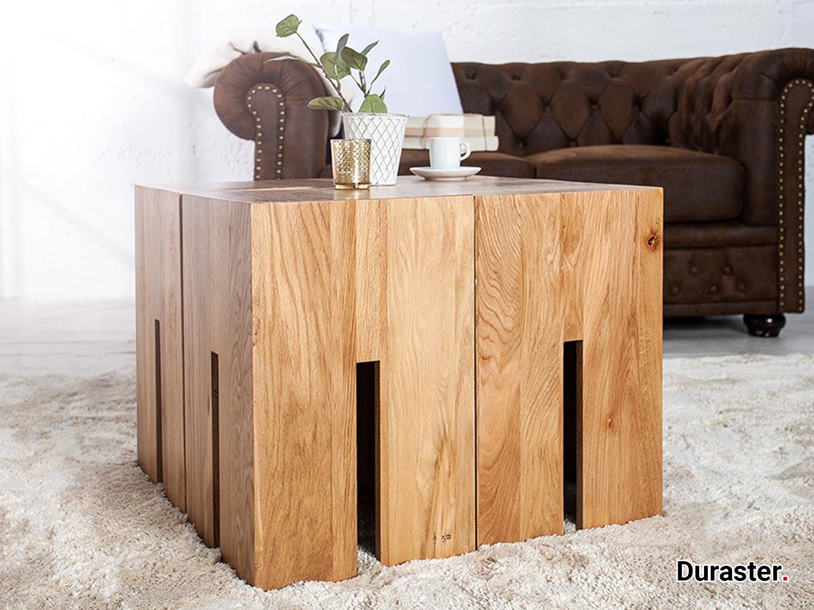 Dudi Furniture Elementary Modern Sheesham wood Set of 4 Side table /