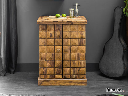 Dudi Furniture Eternal Sheesham Wood Wine Cabinet