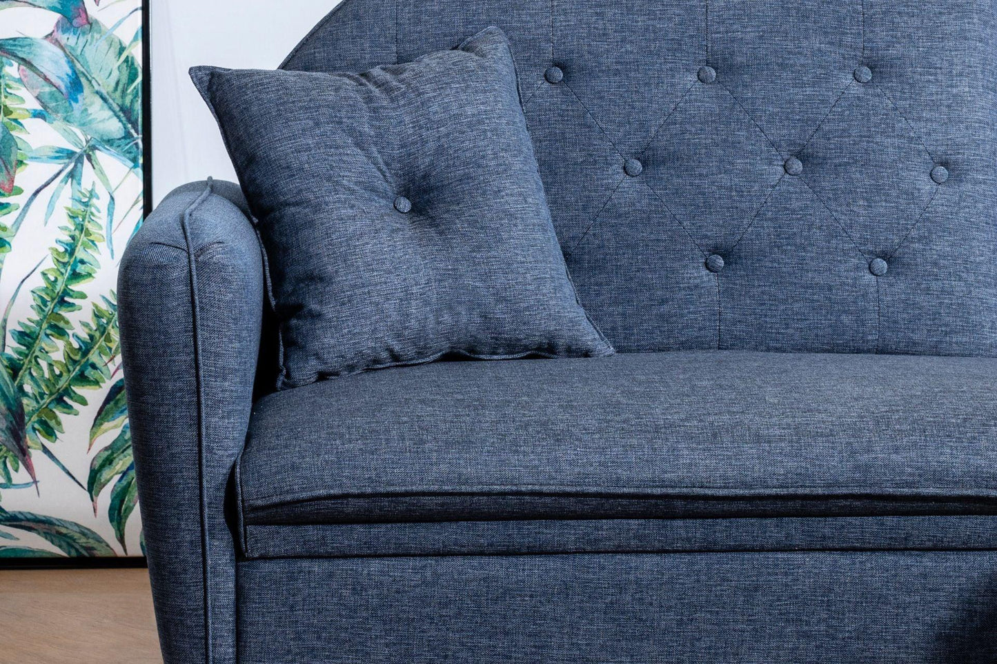 Dudi Furniture Daisy Two Seater Navy Blue