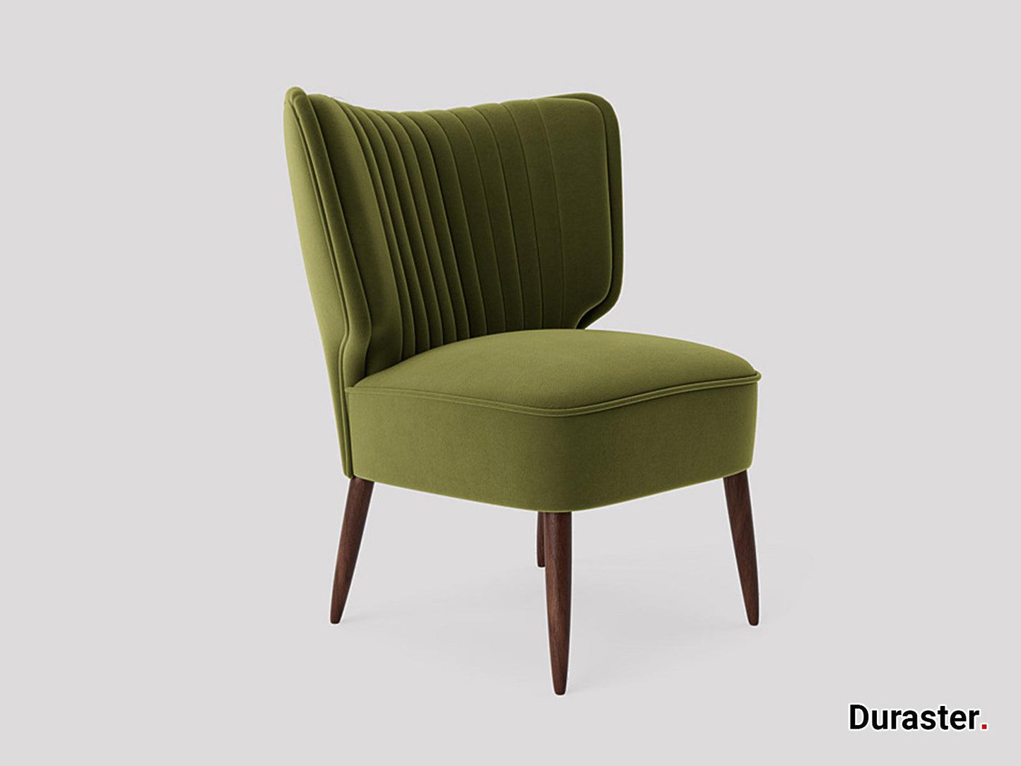 Dudi Furniture Elemantary Solid Wood Fabric Upholstered Chair