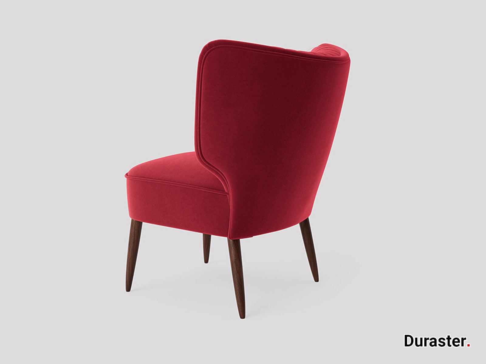 Dudi Furniture Elemantary Solid Wood Fabric Upholstered Chair