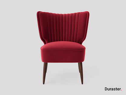 Dudi Furniture Elemantary Solid Wood Fabric Upholstered Chair