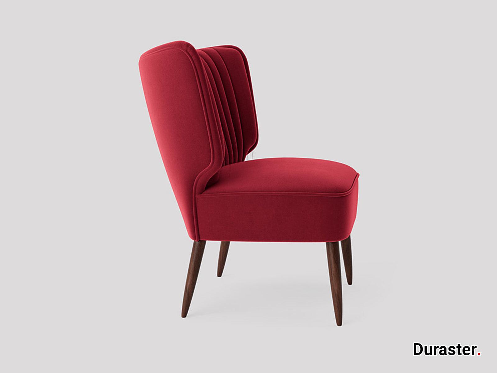 Dudi Furniture Elemantary Solid Wood Fabric Upholstered Chair