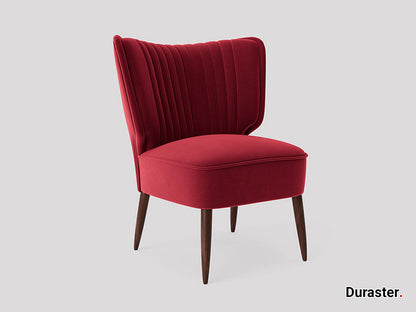 Dudi Furniture Elemantary Solid Wood Fabric Upholstered Chair