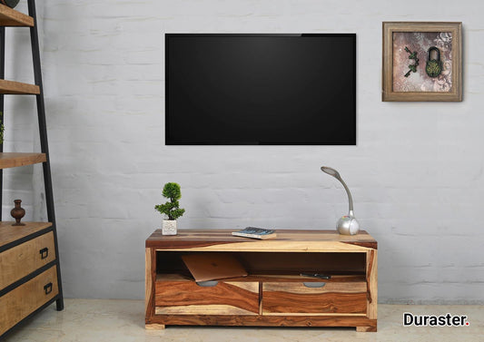Dudi Furniture Raygoor Modern Sheesham Wood TV Unit