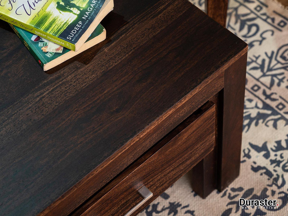 Dudi Furniture Gangaur Solid Wood Coffee Table with Drawers