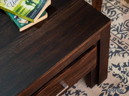 Dudi Furniture Gangaur Solid Wood Coffee Table with Drawers