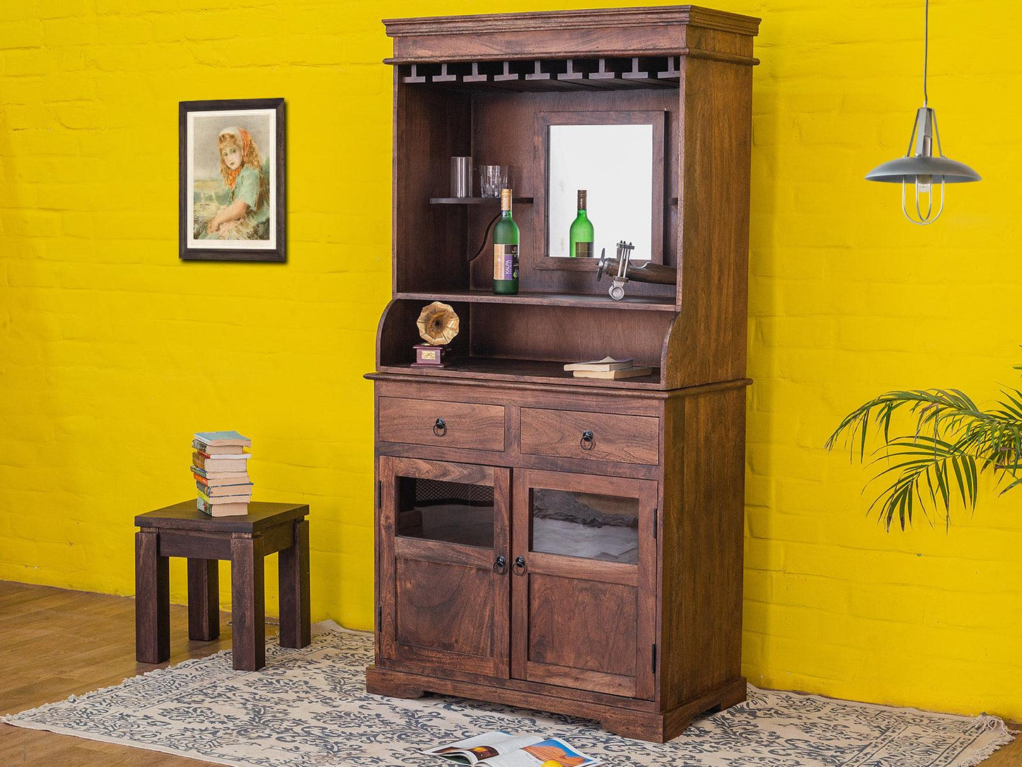Dudi Furniture Gangaur Modern Bar Cabinet