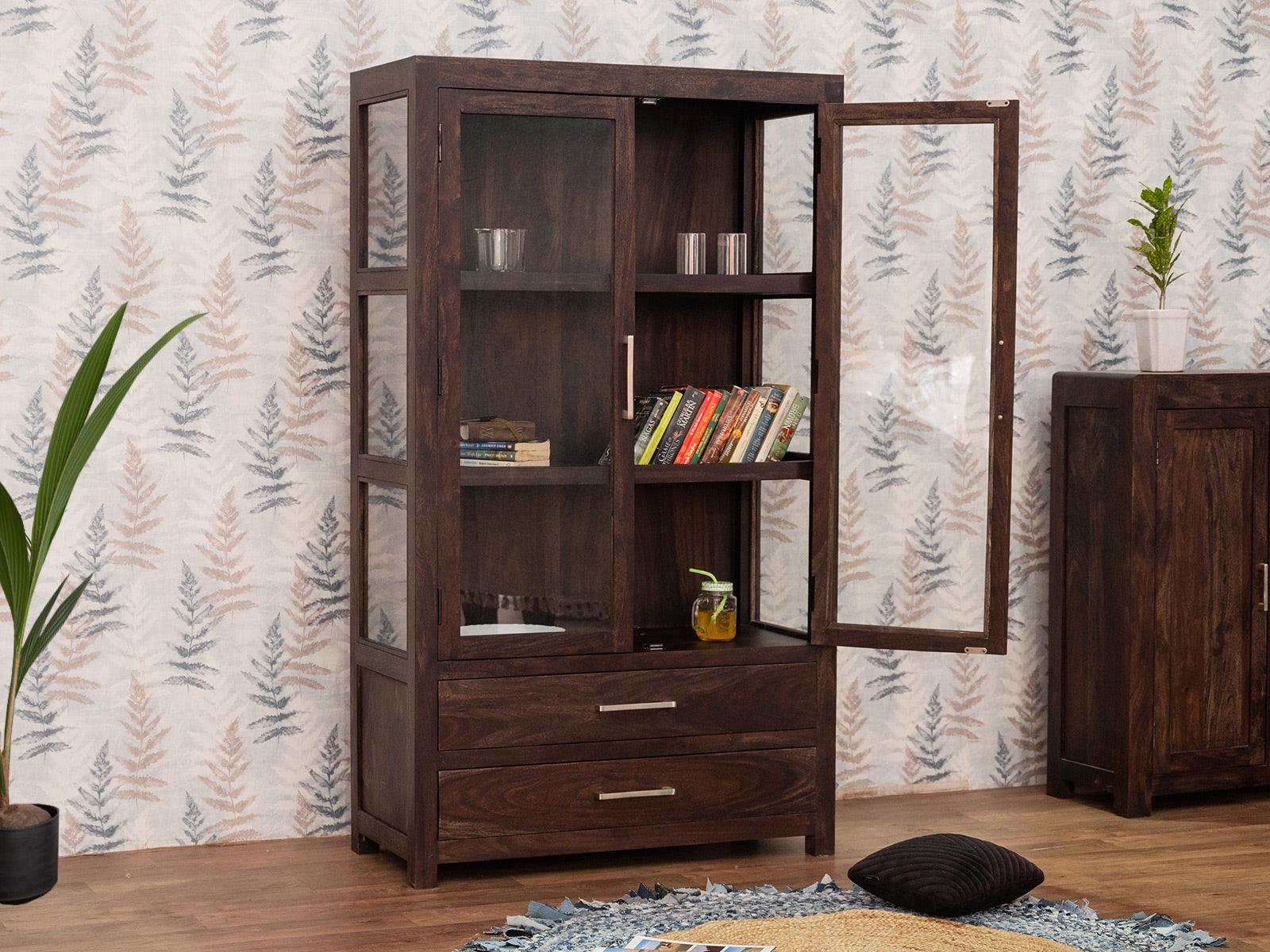 Dudi Furniture Gangaur Solid Wood Display Cabinet