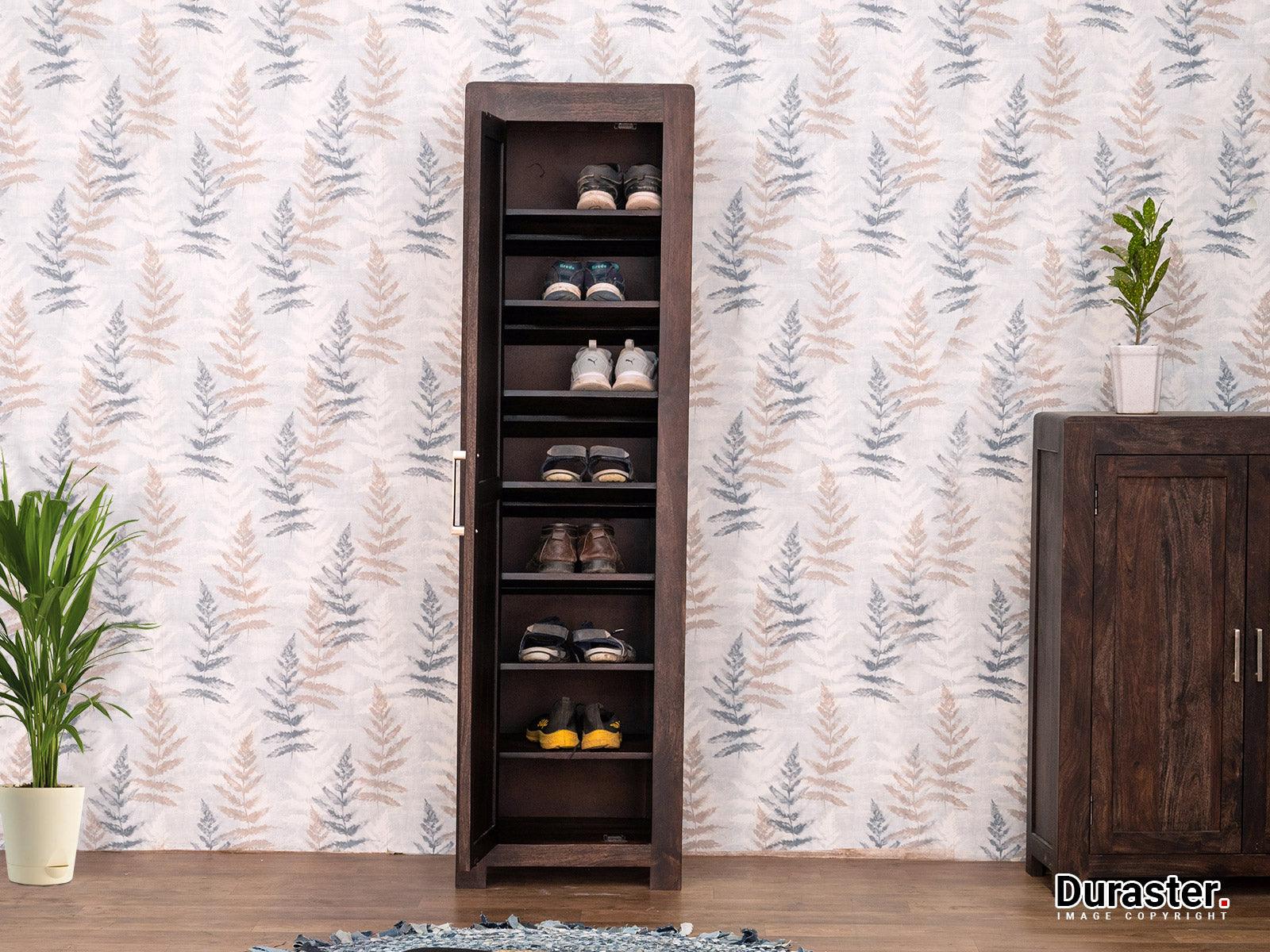 Dudi Furniture Gangaur Solid Wood Shoe Cabinet