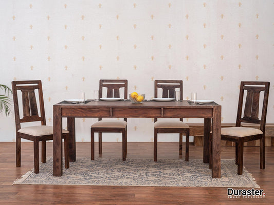 Dudi Furniture Gangaur Solid Wood Dining Set 6 Seater