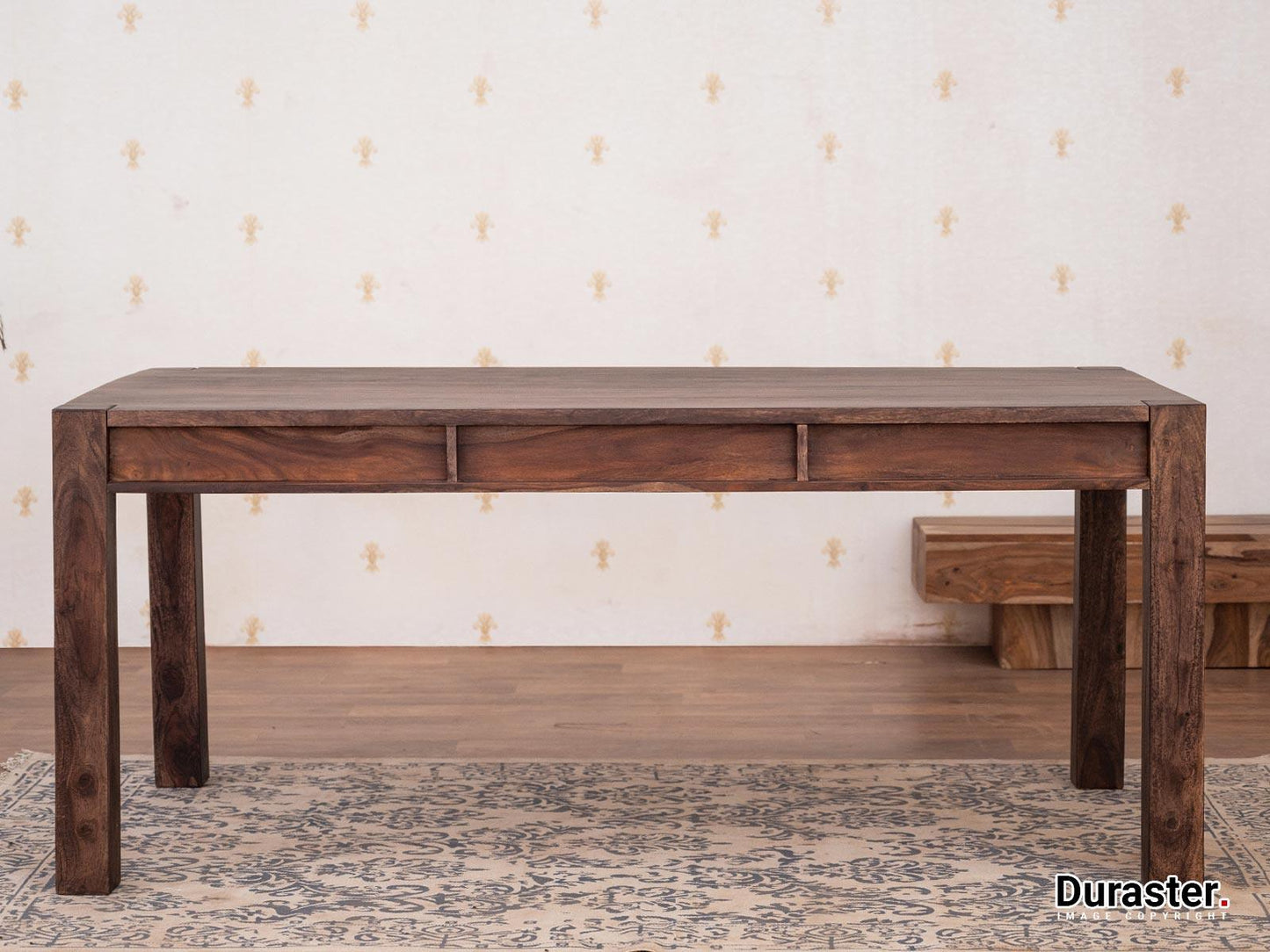Dudi Furniture Gangaur Solid Wood Dining Set 6 Seater