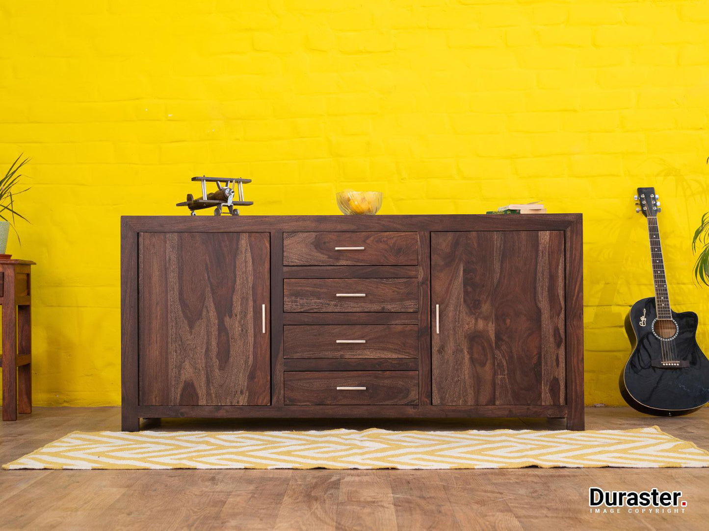 Dudi Furniture Gangaur Solid Wood Storage Sideboard
