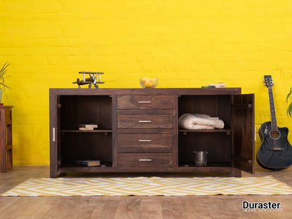 Dudi Furniture Gangaur Solid Wood Storage Sideboard