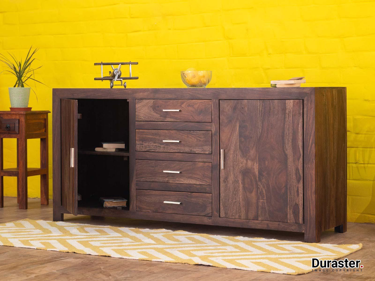 Dudi Furniture Gangaur Solid Wood Storage Sideboard