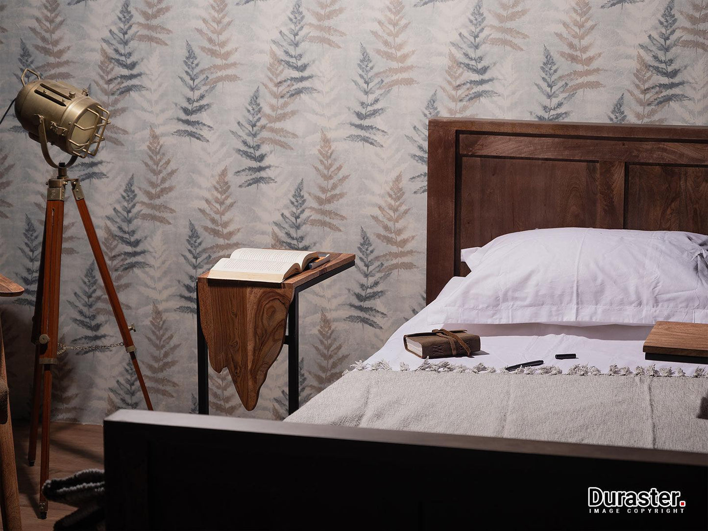 Dudi Furniture Gangaur Solid Wood Single Bed