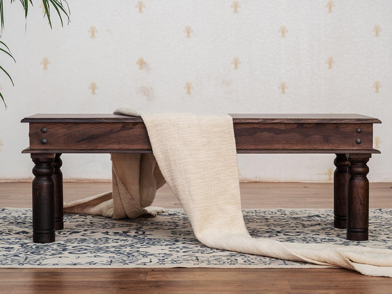 Dudi Furniture Gangaur Solid Wood Bench