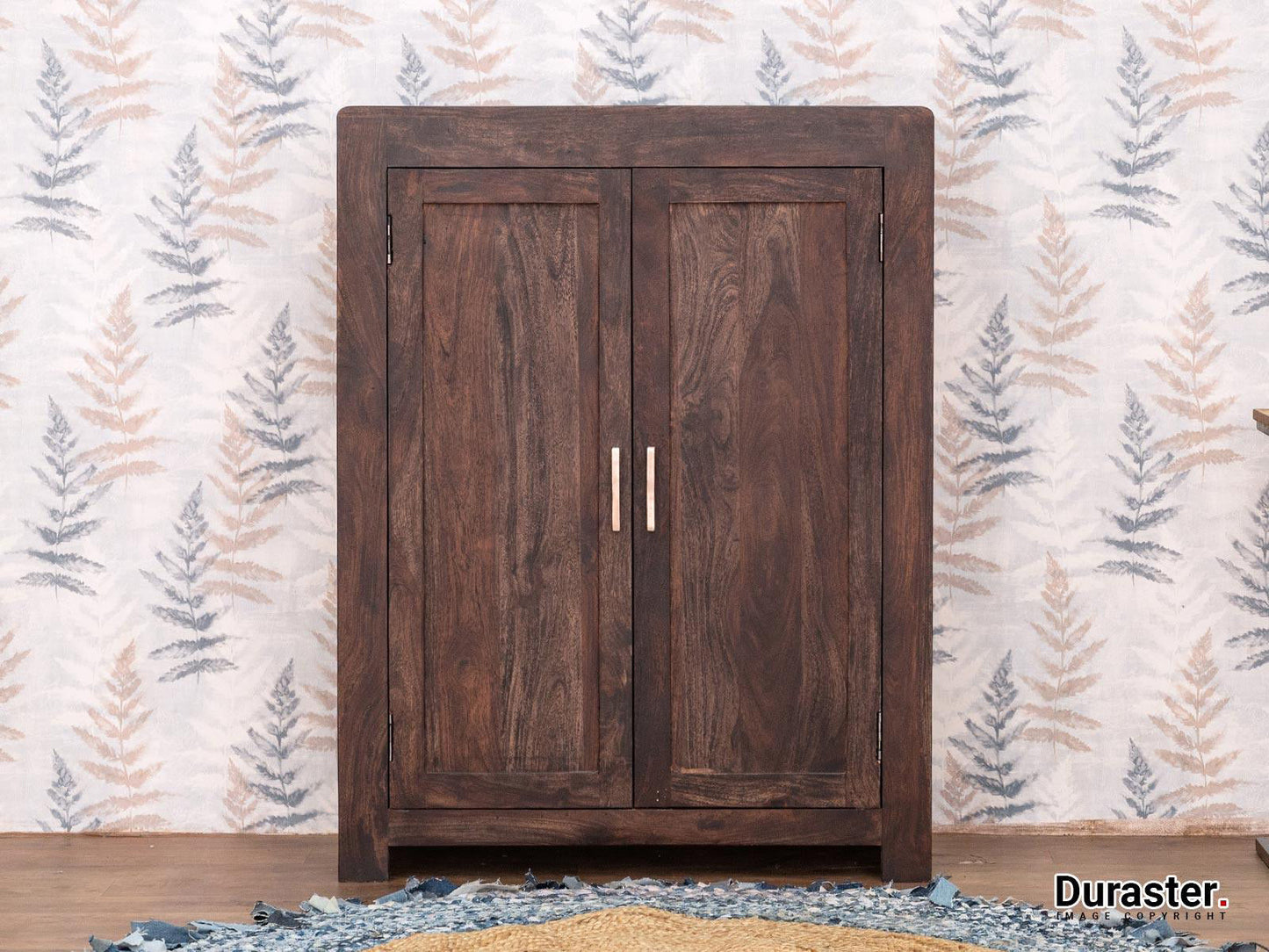 Dudi Furniture Gangaur Stylish Solid Wood Shoe Cabinet