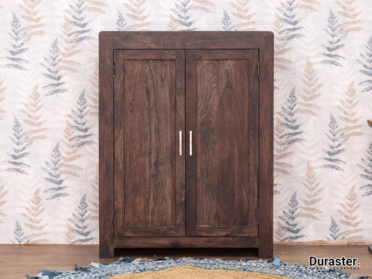 Dudi Furniture Gangaur Stylish Solid Wood Shoe Cabinet
