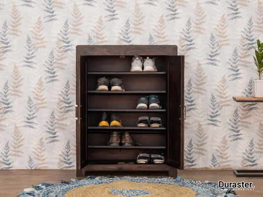 Dudi Furniture Gangaur Stylish Solid Wood Shoe Cabinet