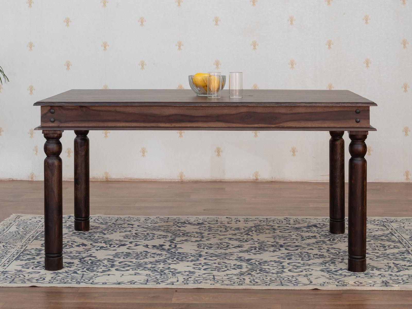 Dudi Furniture Gangaur Solid Wood 4 Seater Dining Table