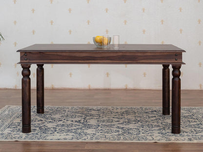 Dudi Furniture Gangaur Solid Wood 4 Seater Dining Table