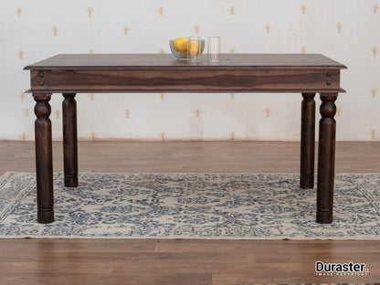 Dudi Furniture Gangaur Traditional 6 Seater Dining Set with Chairs