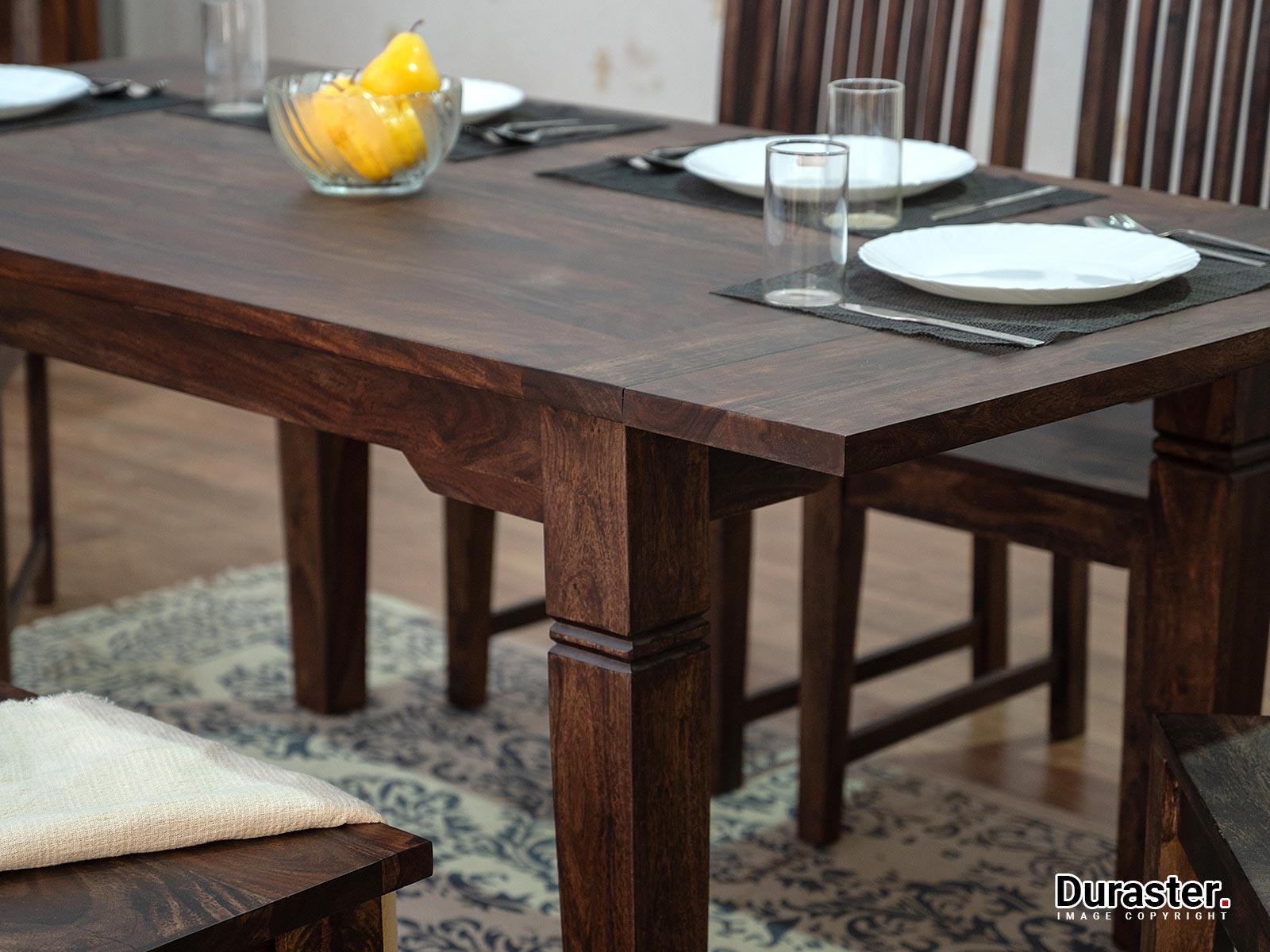 Dudi Furniture Gangaur Solid Wood Dining Table 4 Seater
