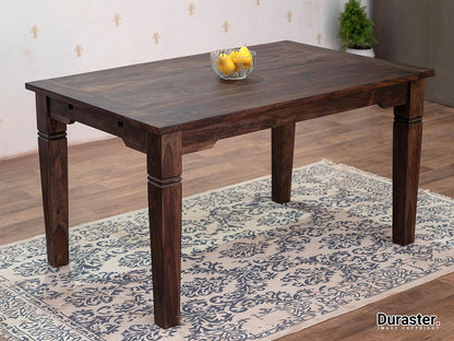 Dudi Furniture Gangaur Solid Wood Dining Table 4 Seater