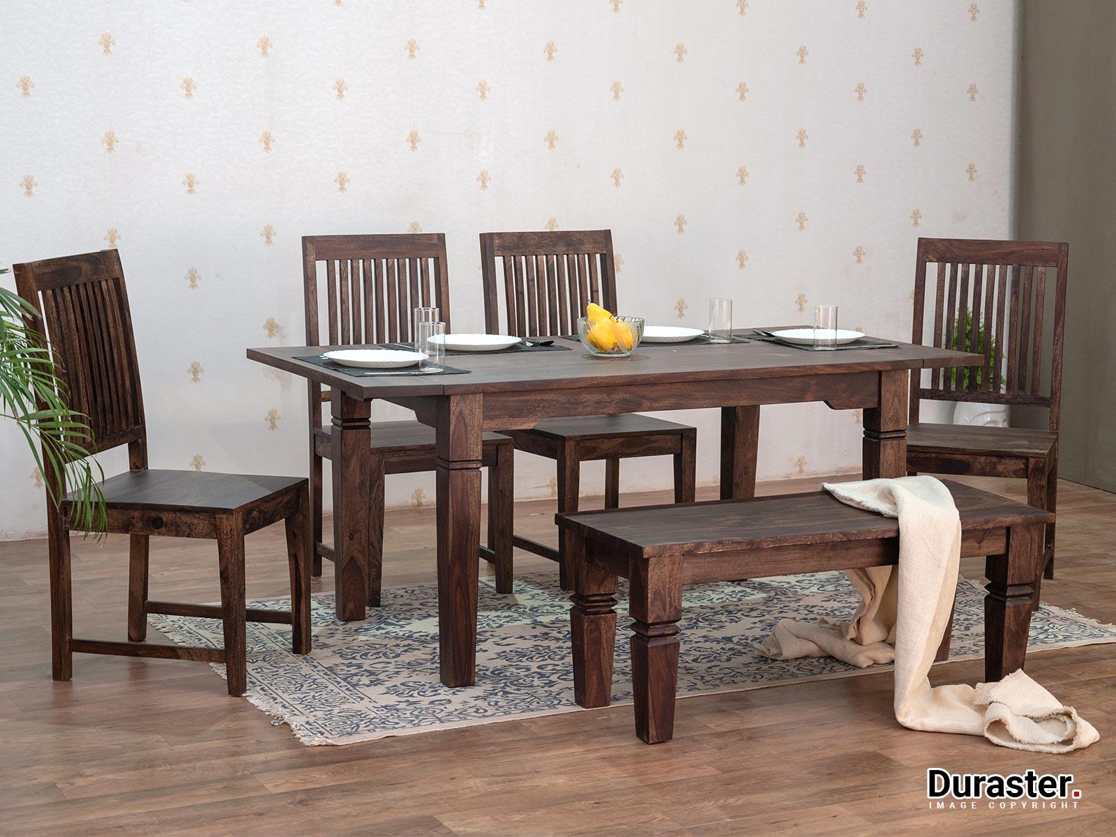 Dudi Furniture Gangaur Solid Wood Dining Table 4 Seater