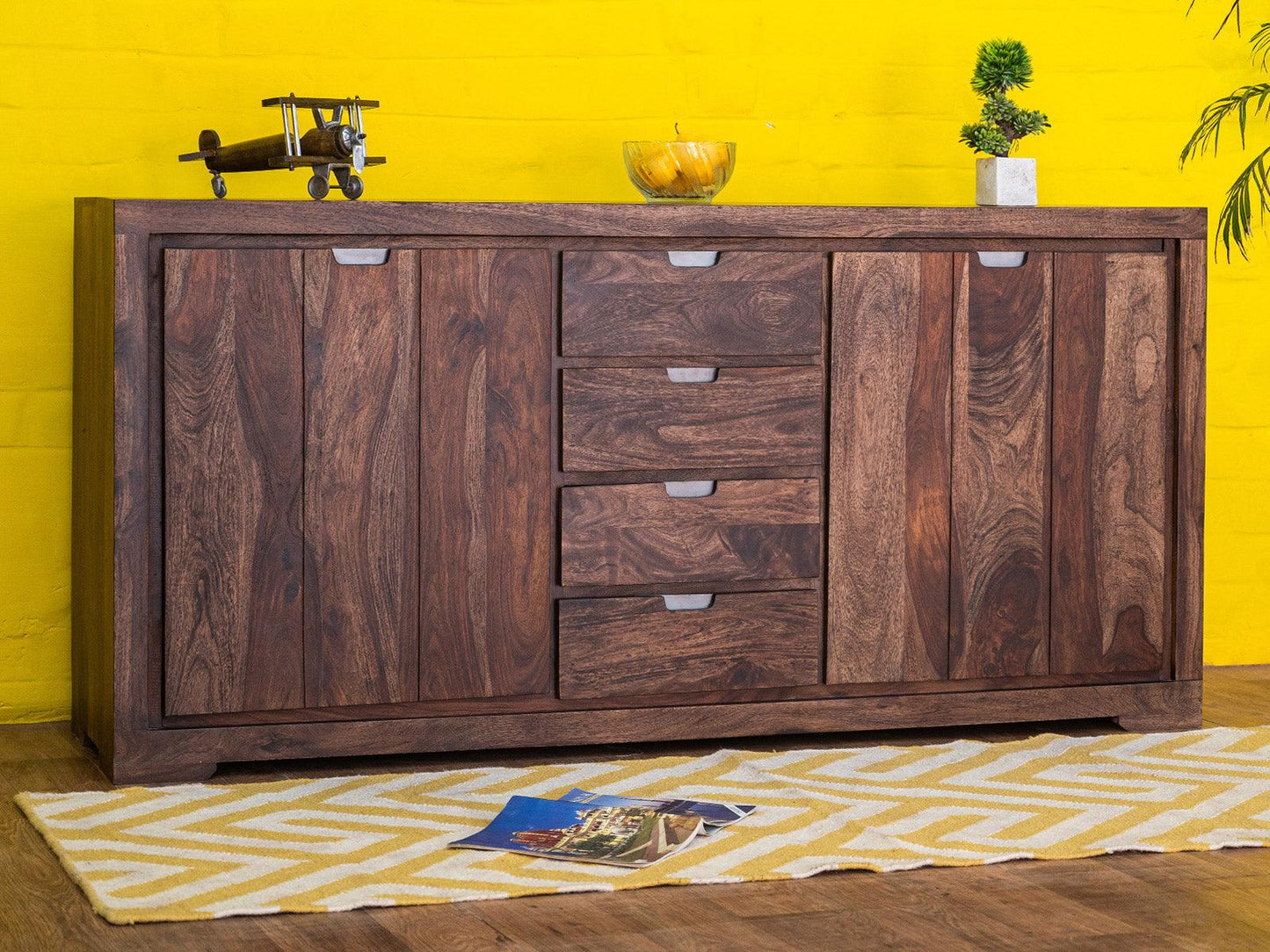 Dudi Furniture Gangaur Sheesham Wood Sideboard