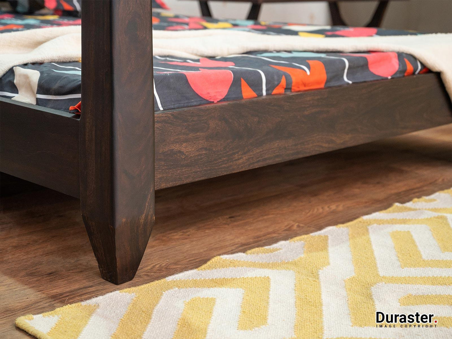 Dudi Furniture Tuscany Sheesham Wood Four Poster King Size Bed