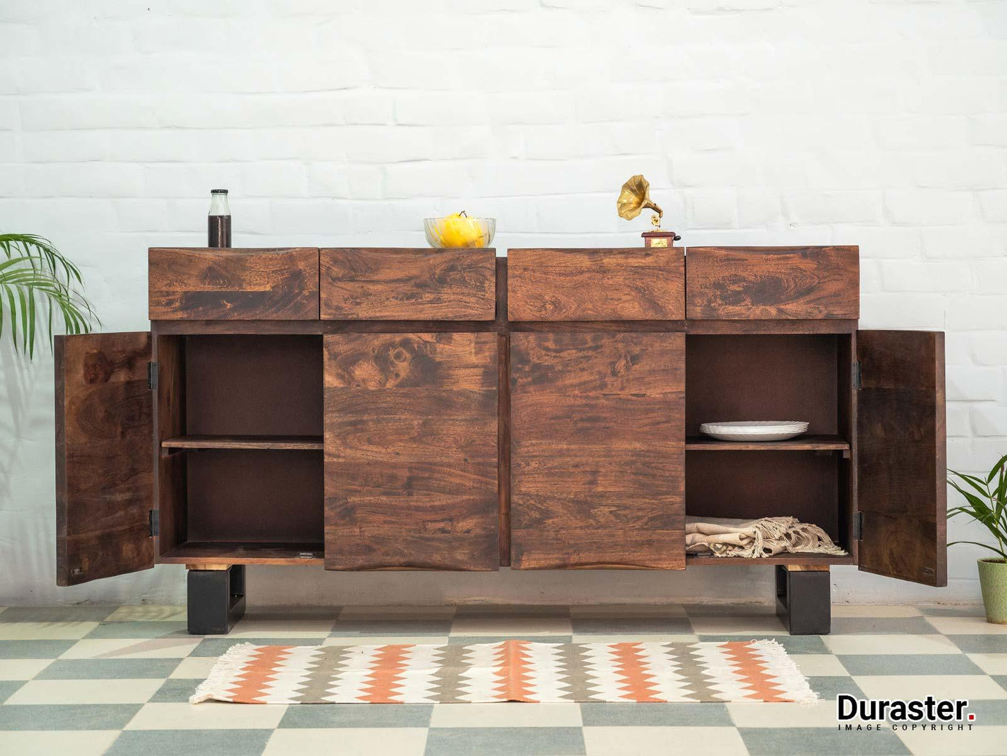 Dudi Furniture Gangaur Solid Wood Chest of Drawers
