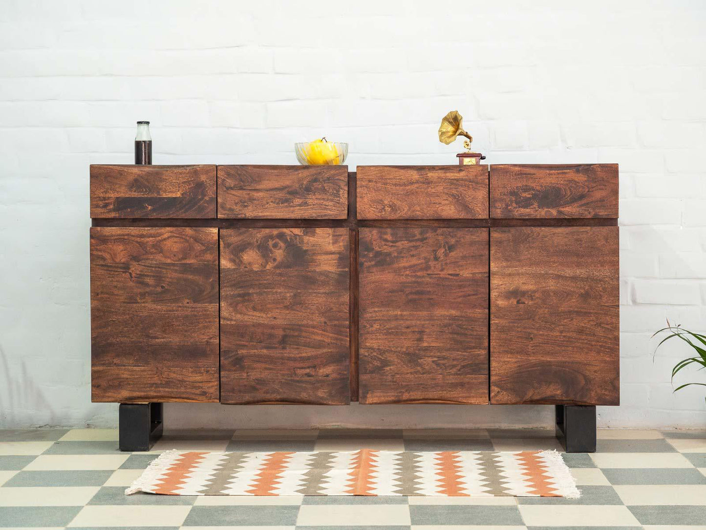 Dudi Furniture Gangaur Solid Wood Chest of Drawers