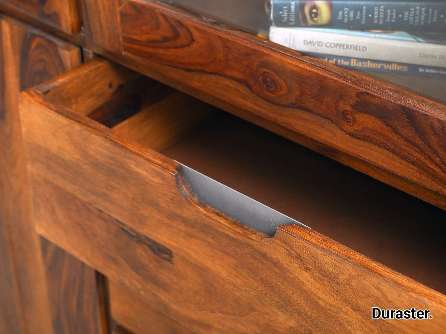 Dudi Furniture Raygoor Sheesham Wood Crockery Unit