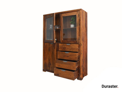Dudi Furniture Raygoor Sheesham Wood Crockery Unit
