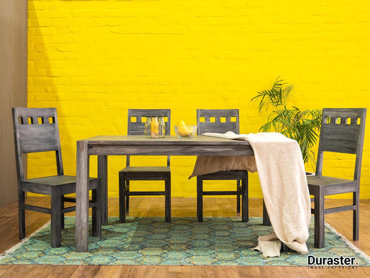 Dudi Furniture Goa Wooden Dining Table Set 6 Seater