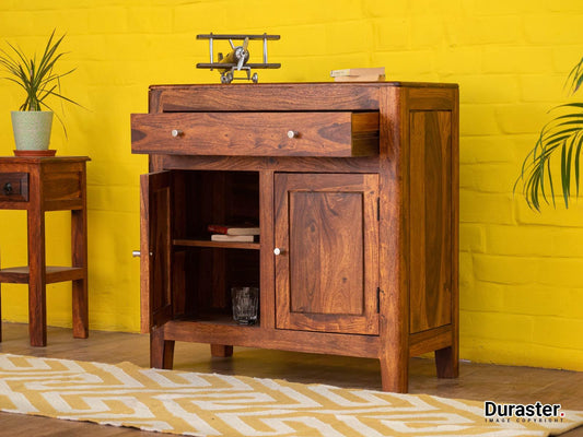 Dudi Furniture Ummed Sheesham wood Elegant Sideboard Cabinet