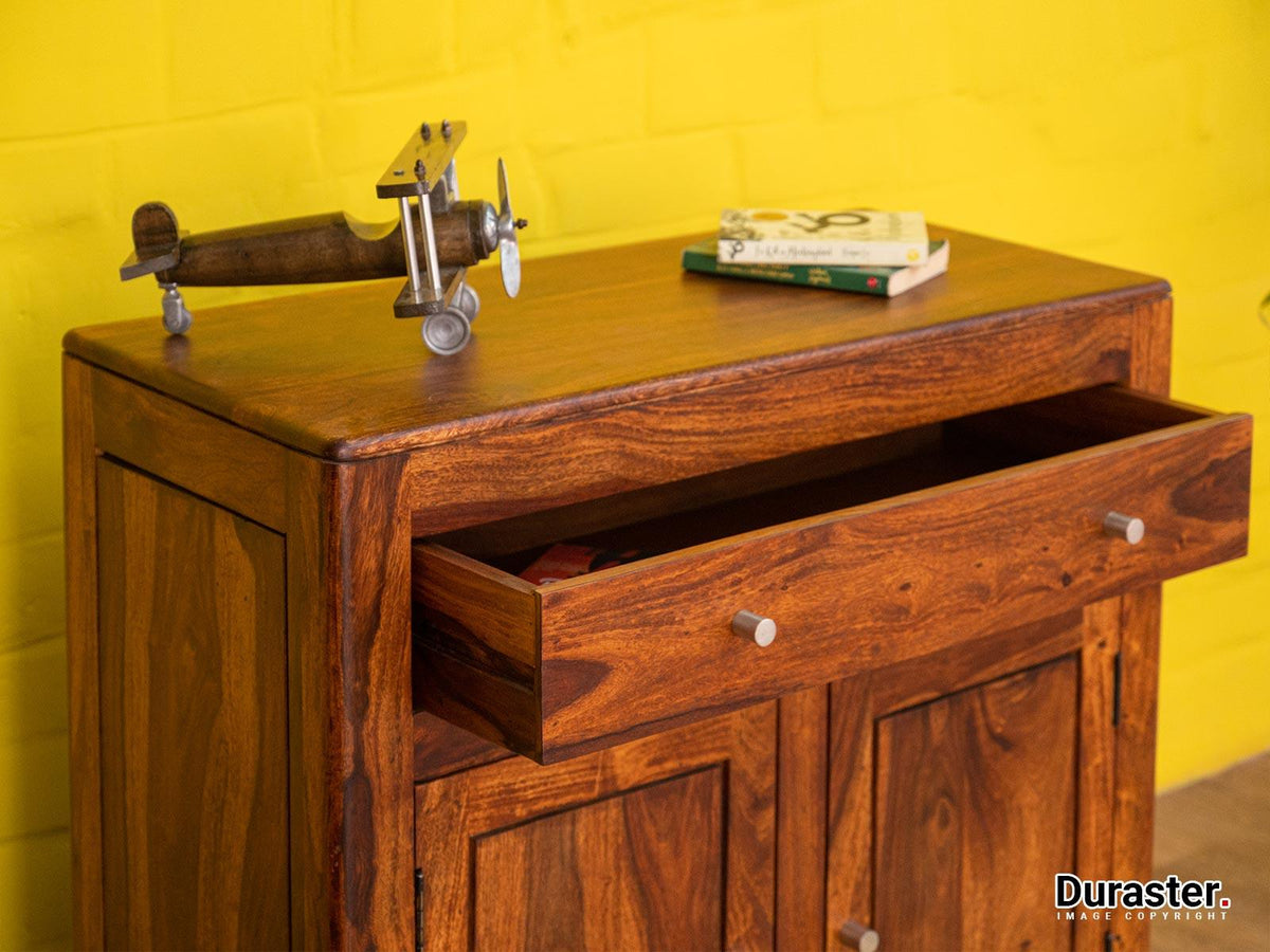 Dudi Furniture Ummed Sheesham wood Elegant Sideboard Cabinet