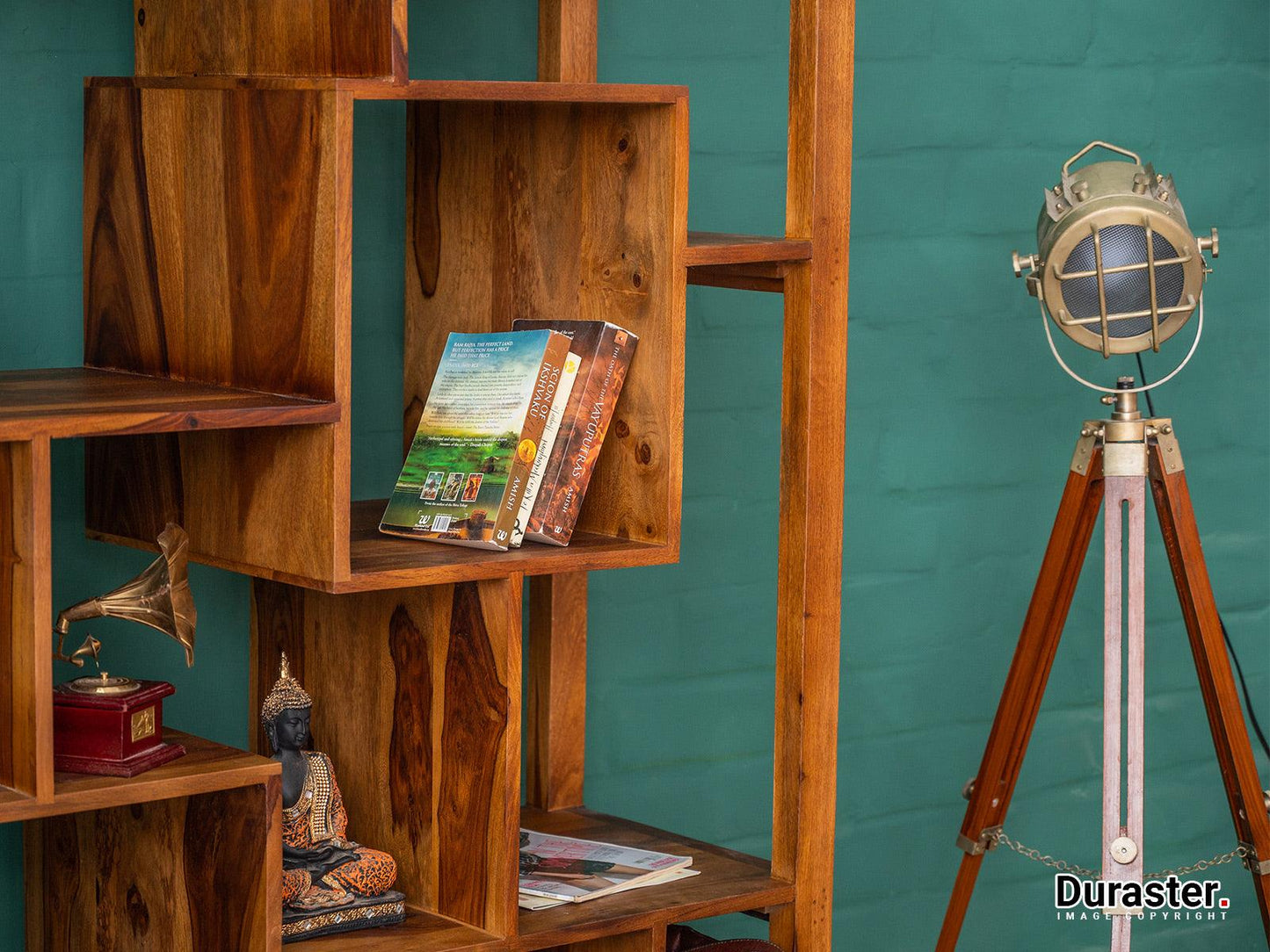 Dudi Furniture Vismit Modern Wooden Bookshelf