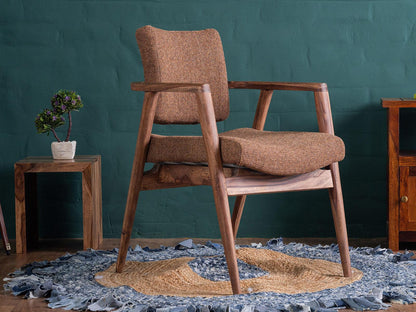 Dudi Furniture Hawkin Solid Sheesham Wooden Armchair